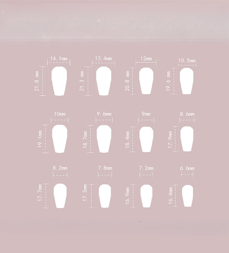 Wholesale 24 Pieces/box Press-on Star Nails Kits Nail Stickers ACC-NS-LeFan033