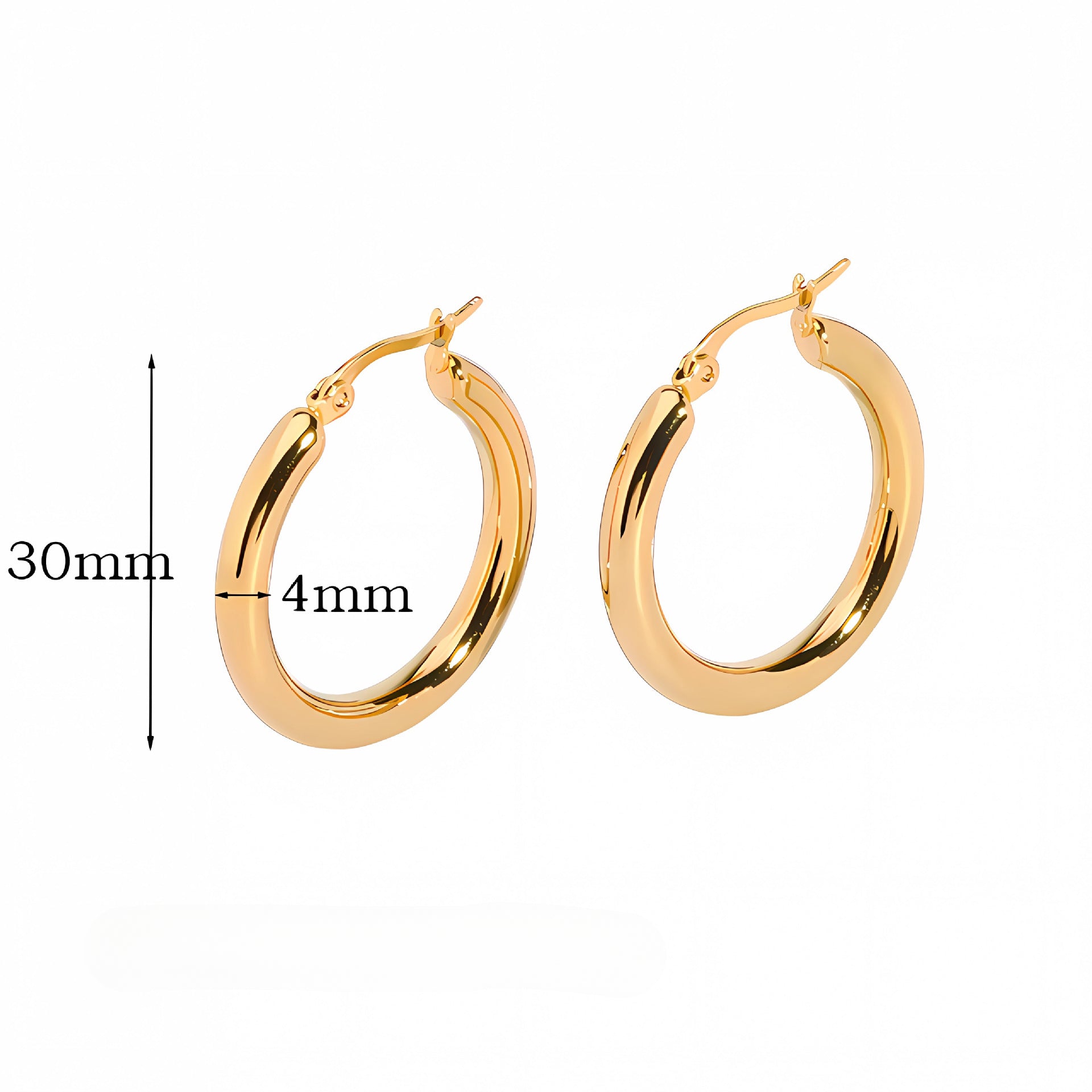 Wholesale 18K Gold Stainless Steel Circle Hollow Earrings ACC-ES-LiQuan010