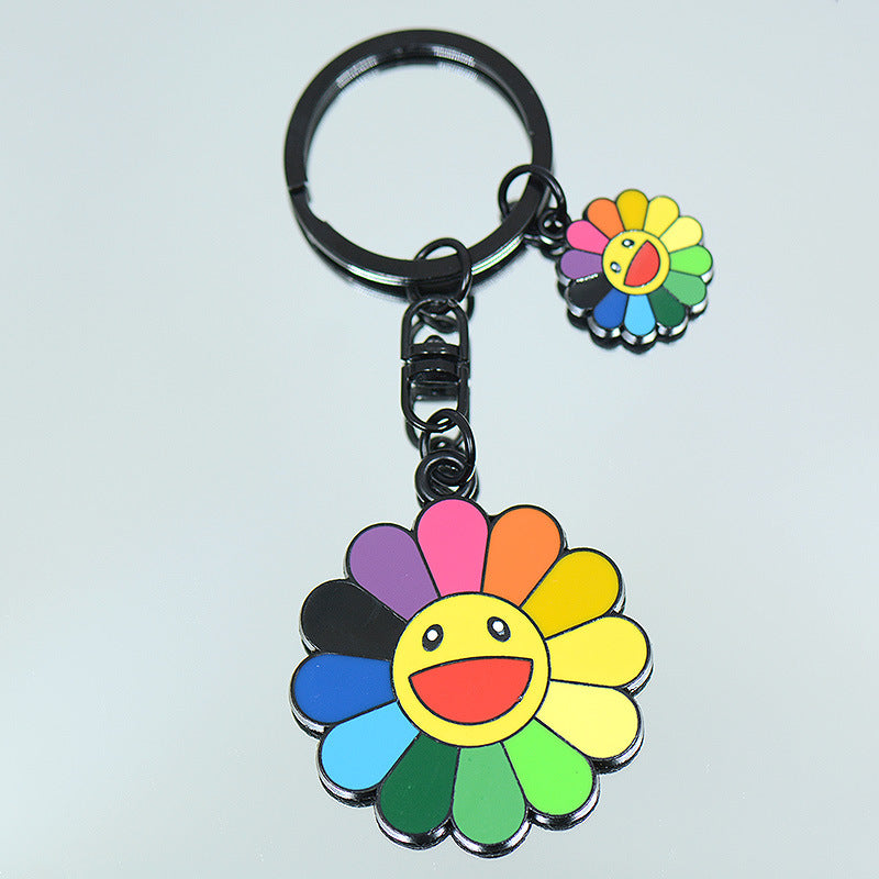 Wholesale Sunflower Zinc Alloy Keychain Creative Keychain ACC-KC-JAD001