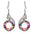 Wholesale  colorful crystal peacock creative gradient Earrings