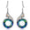 Wholesale  colorful crystal peacock creative gradient Earrings