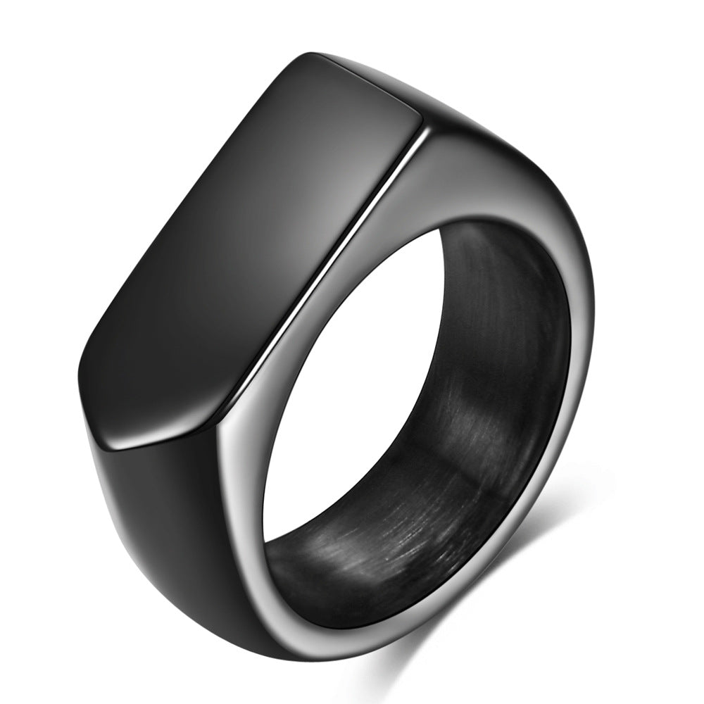 Wholesale 9MM glossy diamond titanium steel ring