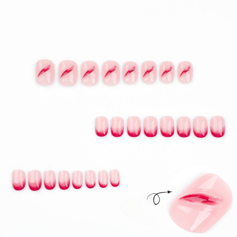 Wholesale 24 Pieces/box Halloween Red Nails Kits Nail Stickers ACC-NS-LeFan218