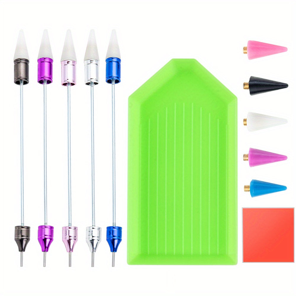 Wholesale 1 set Beadable Rhinestone Adding & Removing Wax Tool Kits Function Pen DIY 5D Diamond Painting Pen