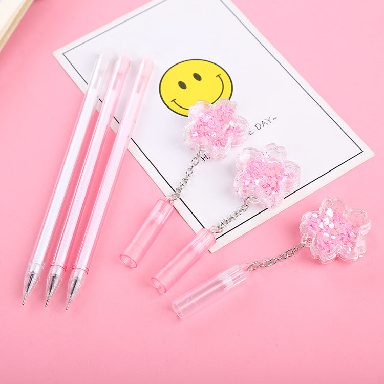 Wholesale Cherry Blossom Pendant Gel Pen