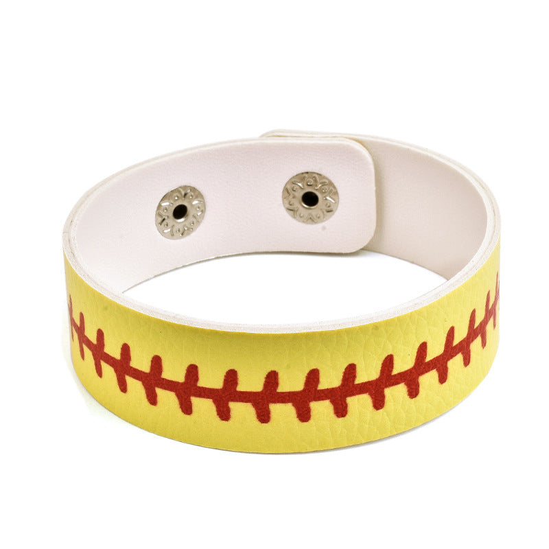 Wholesale Leather Bracelet Commemorative Edition Football Fan Bracelet PU Leather Independence Day Flag Bracelet ACC-BT-Yongz001