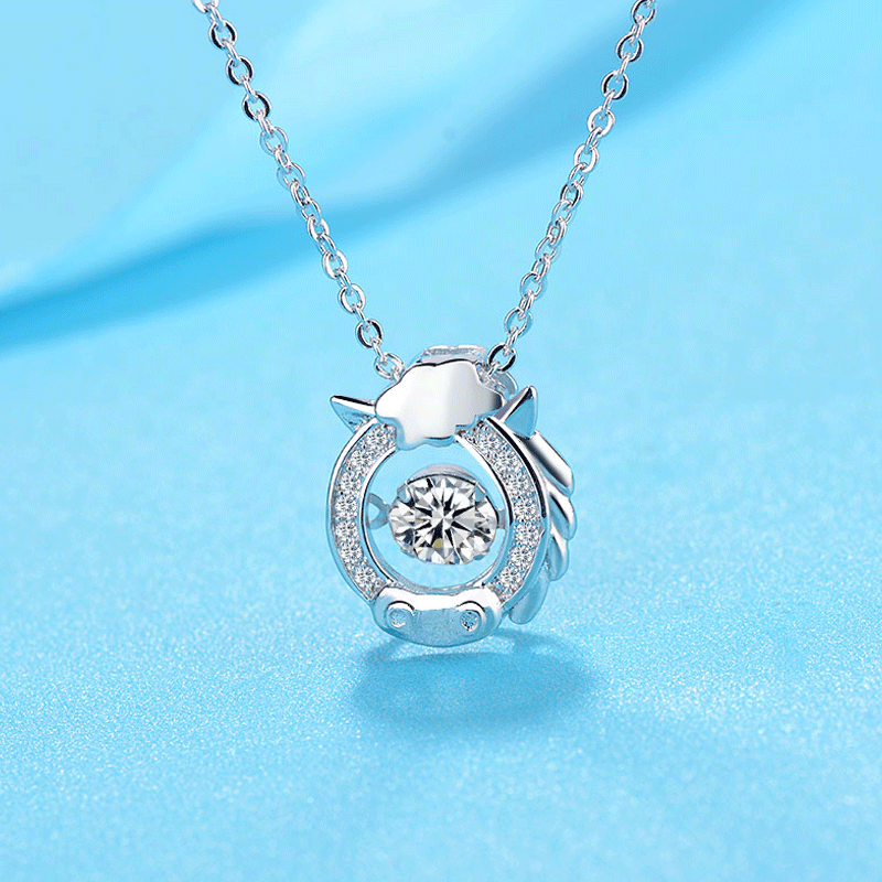 Wholesale Zodiac Smart Pendant Clavicle Chain Necklaces Choker Necklace ACC-NE-YJY001