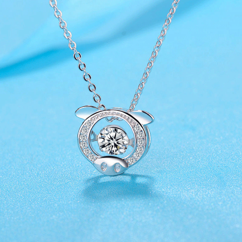 Wholesale Zodiac Smart Pendant Clavicle Chain Necklaces Choker Necklace ACC-NE-YJY001