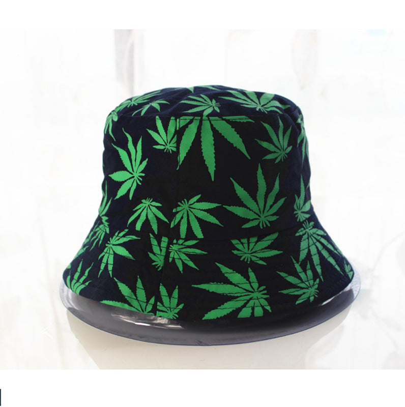 Wholesale leaf printing fisherman hat bucket hat
