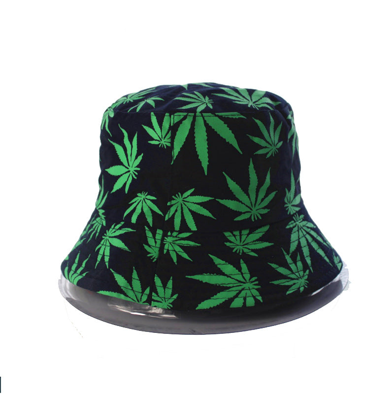 Wholesale leaf printing fisherman hat bucket hat