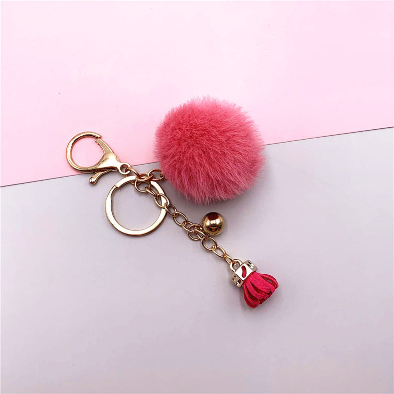 Wholesale Cartoon Candy Color Fur Ball Keychain ACC-KC-KaiYue006