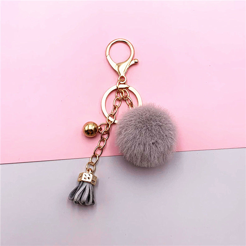 Wholesale Cartoon Candy Color Fur Ball Keychain ACC-KC-KaiYue006