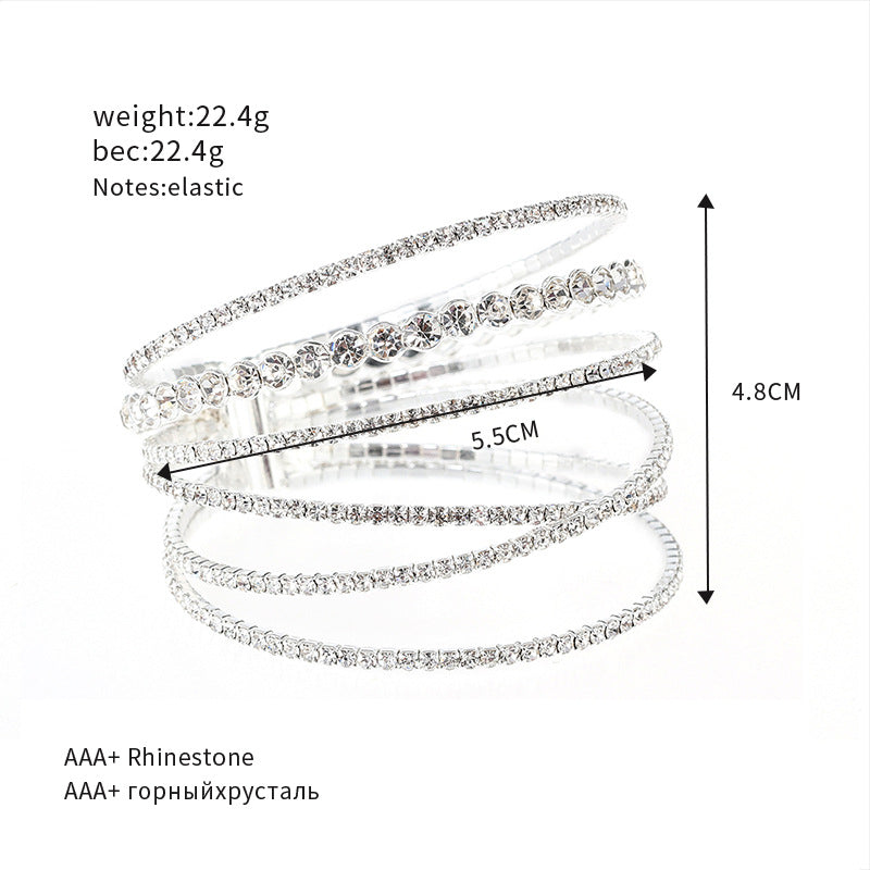 Wholesale Diamond Wire Elastic Bracelet