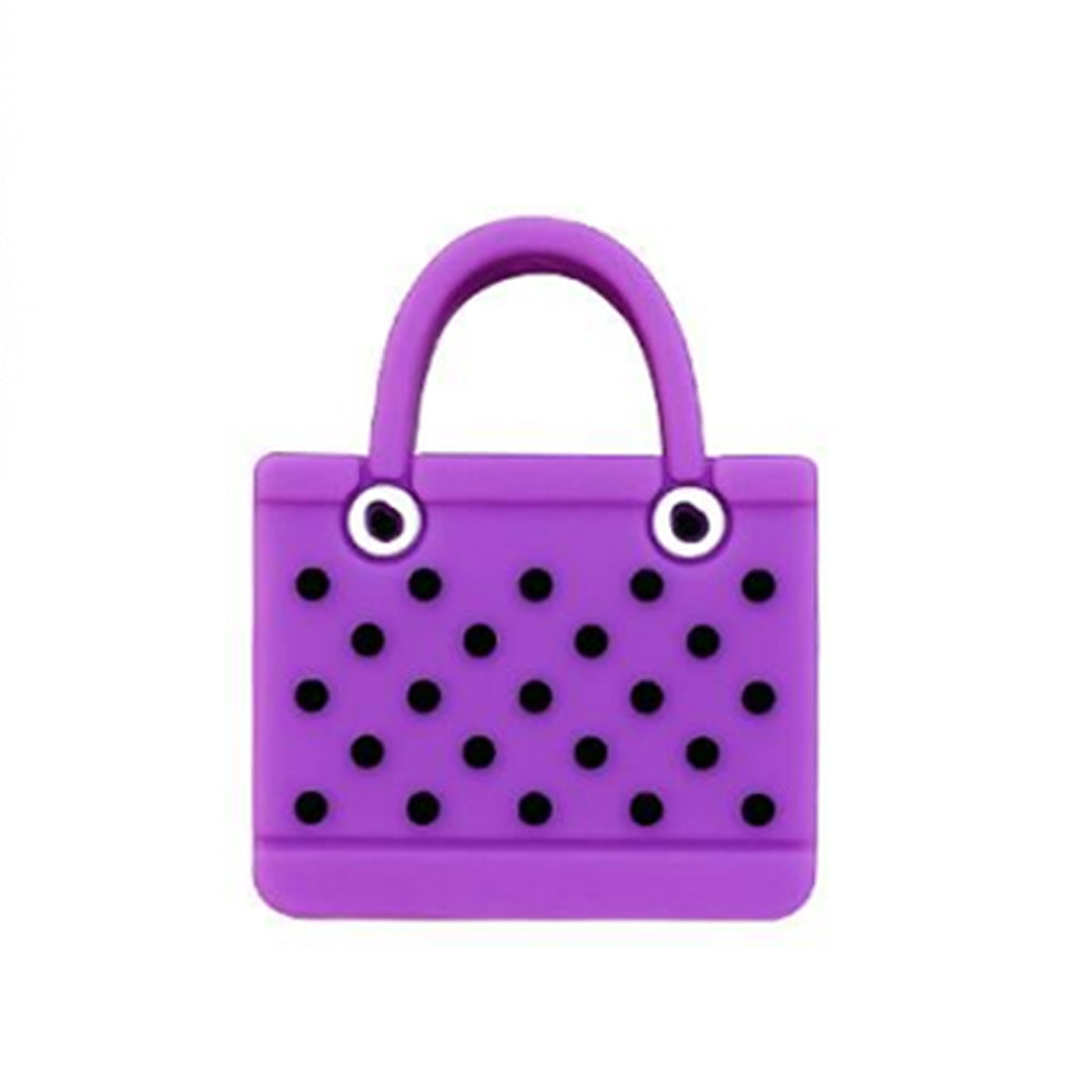 Wholesale 10pcs Cartoon Beach Bag Silicone Beads Focal Beads DIY Bead Pen Accessories ACC-BDS-WDX216