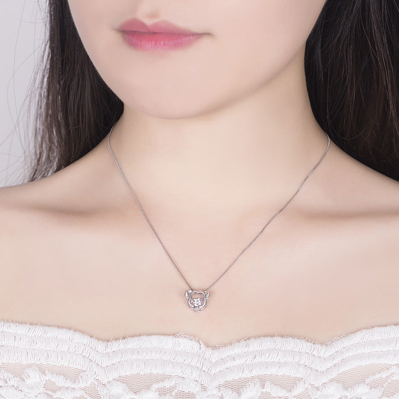 Wholesale Zodiac Smart Pendant Clavicle Chain Necklaces Choker Necklace ACC-NE-YJY001