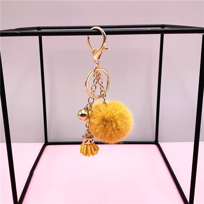 Wholesale Cartoon Candy Color Fur Ball Keychain ACC-KC-KaiYue006