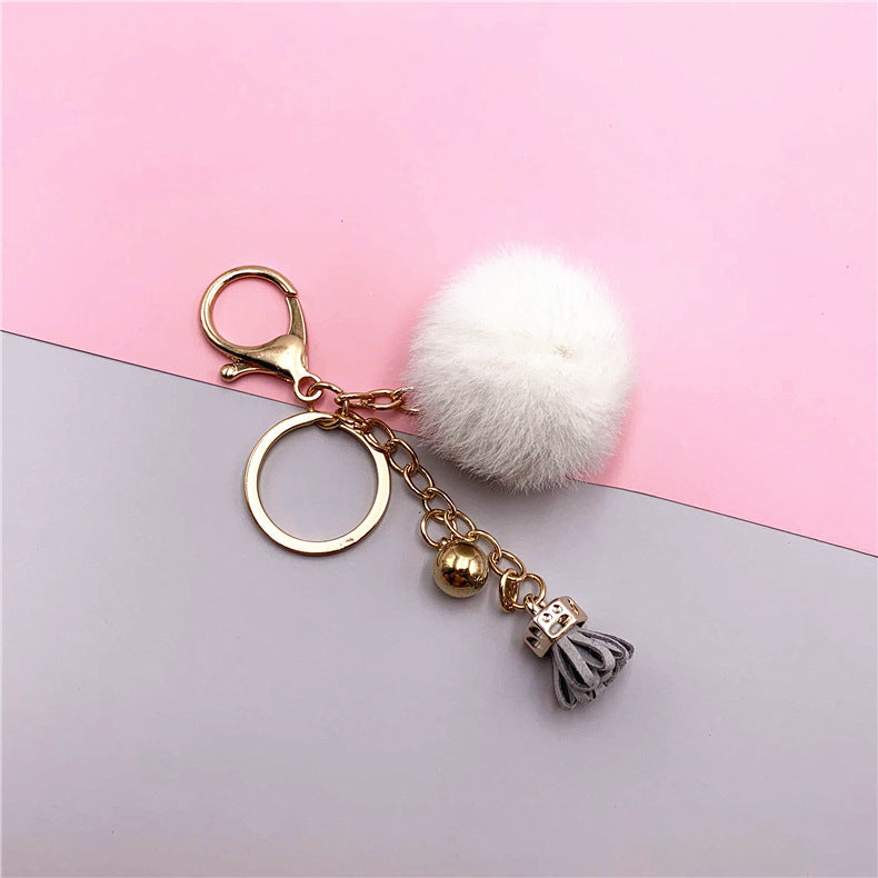 Wholesale Cartoon Candy Color Fur Ball Keychain ACC-KC-KaiYue006
