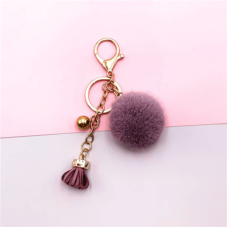 Wholesale Cartoon Candy Color Fur Ball Keychain ACC-KC-KaiYue006