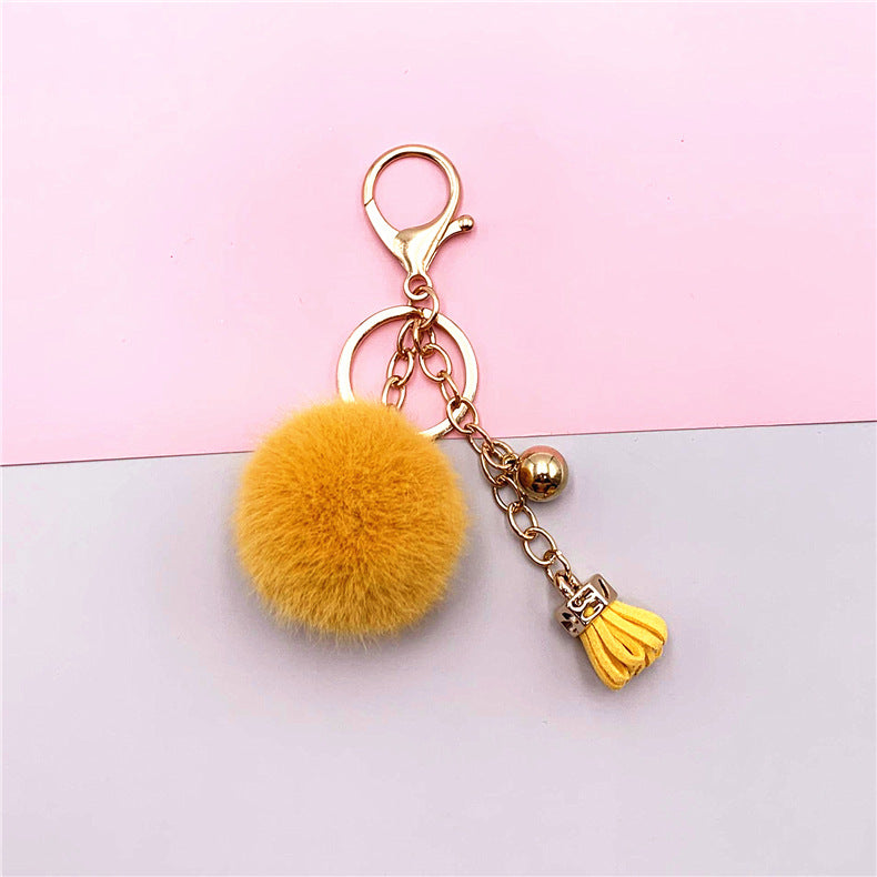 Wholesale Cartoon Candy Color Fur Ball Keychain ACC-KC-KaiYue006
