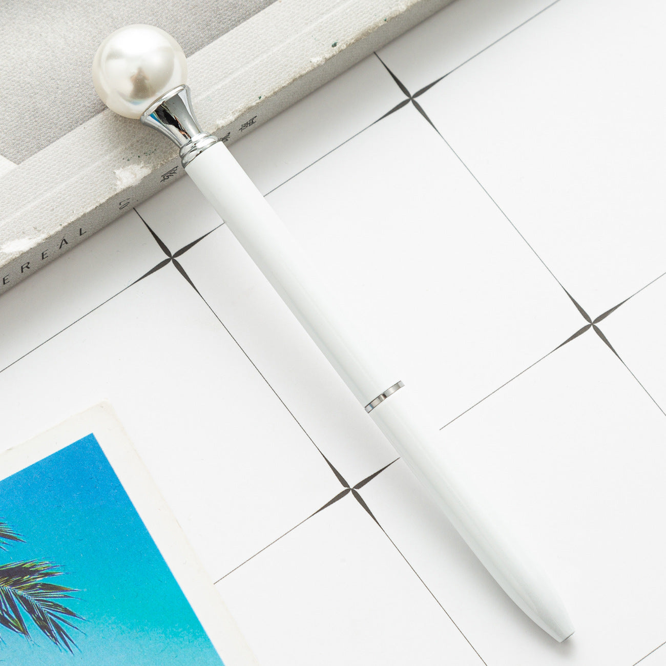 Wholesale Rotating Pearl Metal Ballpoint Pen