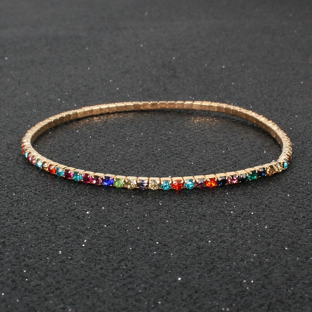 Wholesale Multicolor Rhinestone Stretch Bracelets ACC-BT-Tengc003