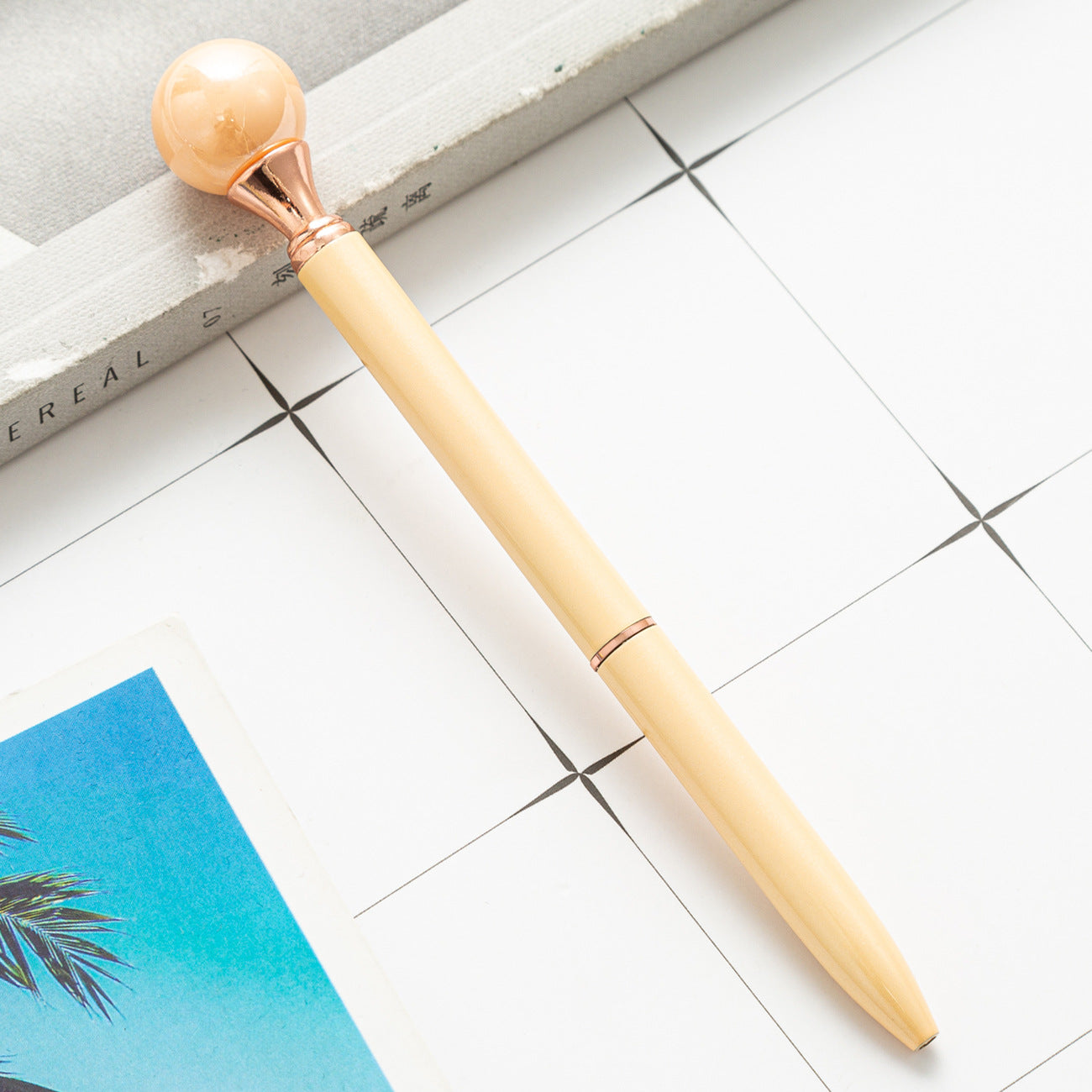 Wholesale Rotating Pearl Metal Ballpoint Pen