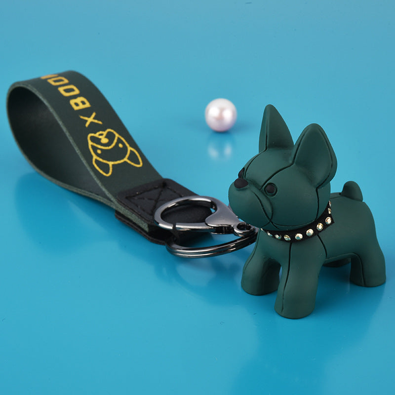 Wholesale Cartoon Puppy Hot Stamping Leather Rope Keychain Lanyard Keychain ACC-KC-WoAn006