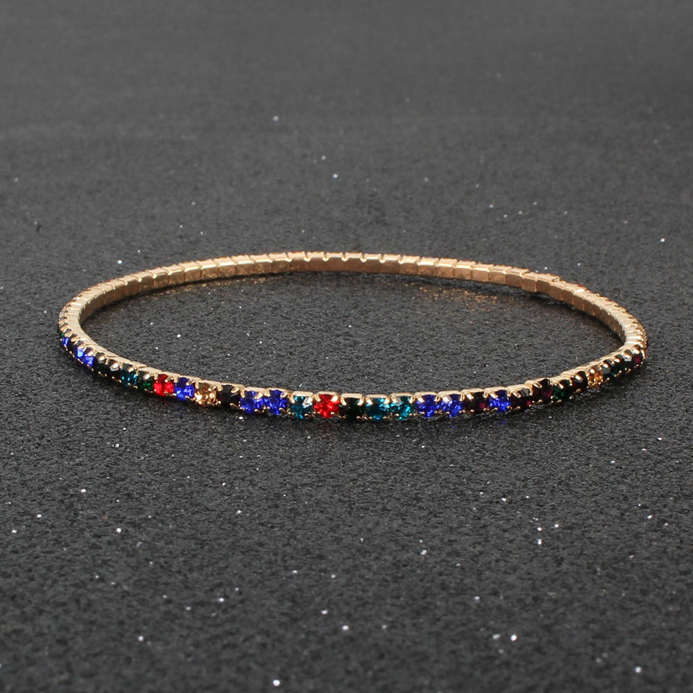 Wholesale Multicolor Rhinestone Stretch Bracelets ACC-BT-Tengc003
