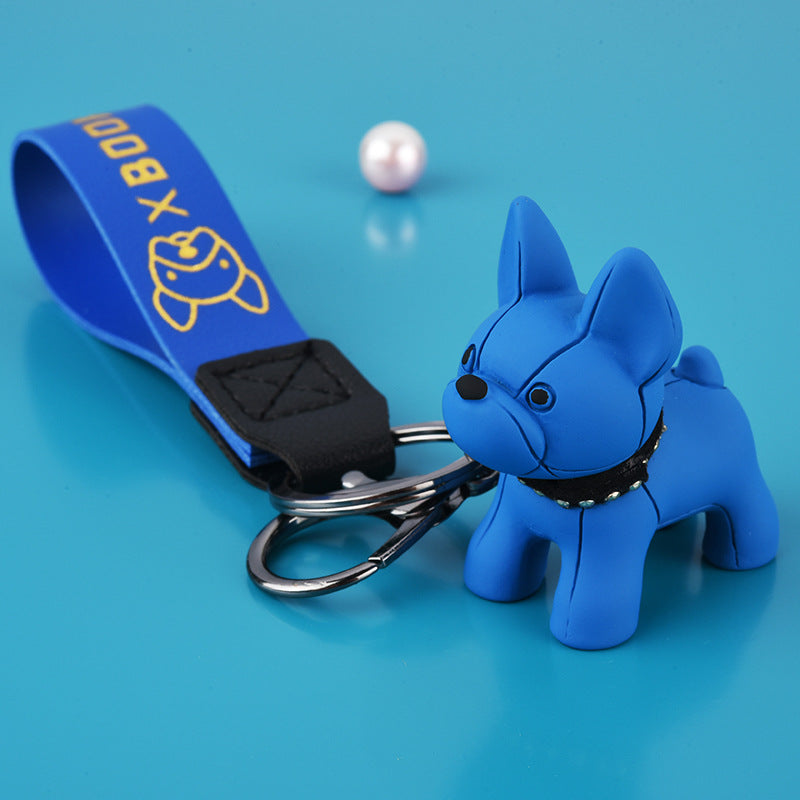 Wholesale Cartoon Puppy Hot Stamping Leather Rope Keychain Lanyard Keychain ACC-KC-WoAn006
