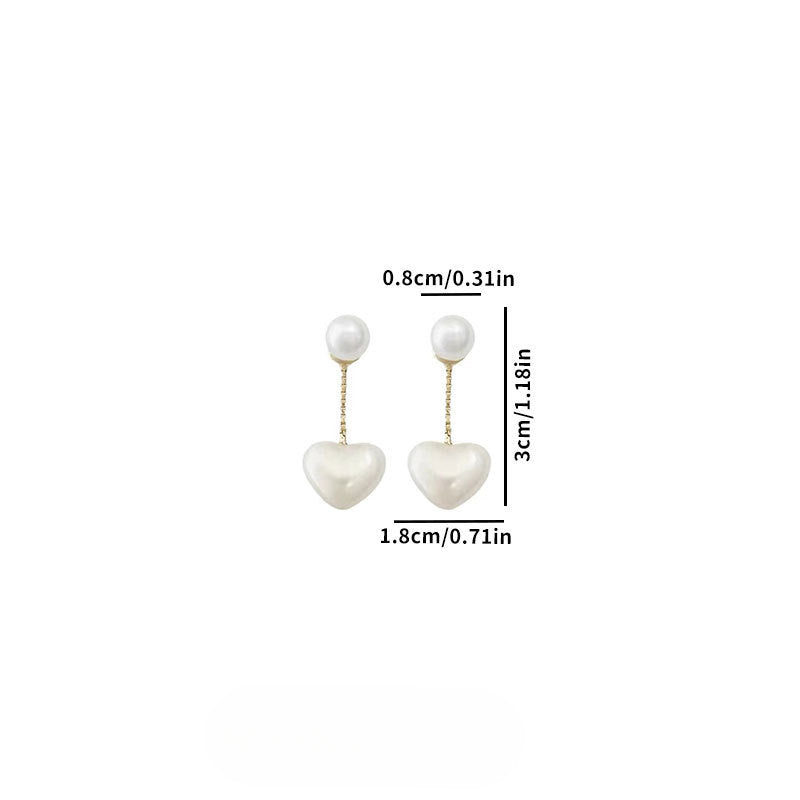 Wholesale S925 Silver Needle Heart Pearl Earrings ACC-ES-ZhiShifang003