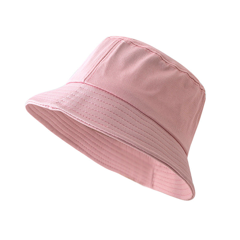 Wholesale Sunshade Cotton Solid Color Bucket Hat