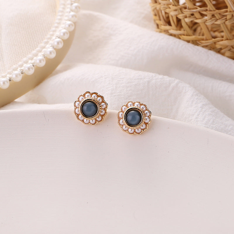 Wholesale pearl earrings mosquito coil ear clips