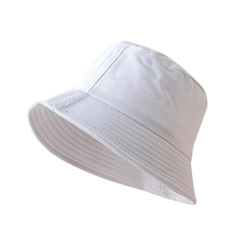 Wholesale Sunshade Cotton Solid Color Bucket Hat