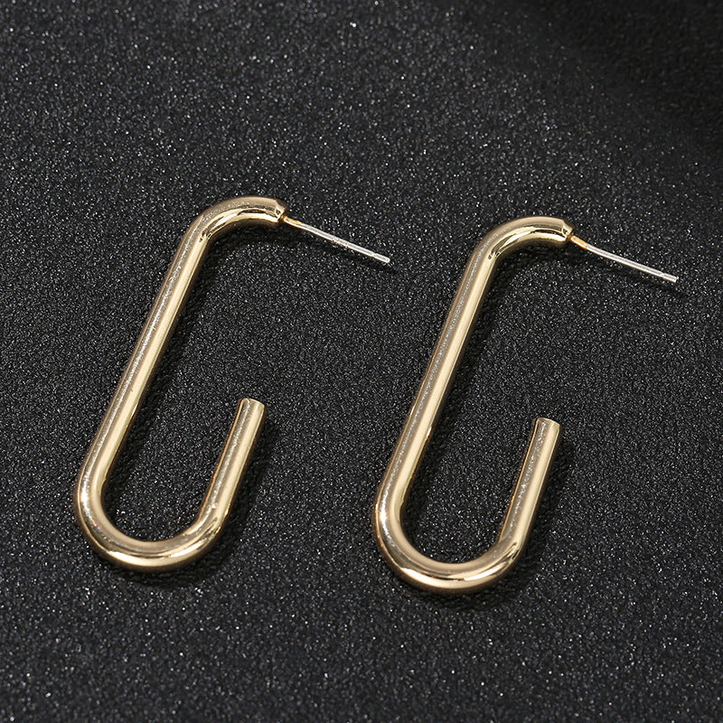 Wholesale  Luxury Geometric Ear Hook Earrings