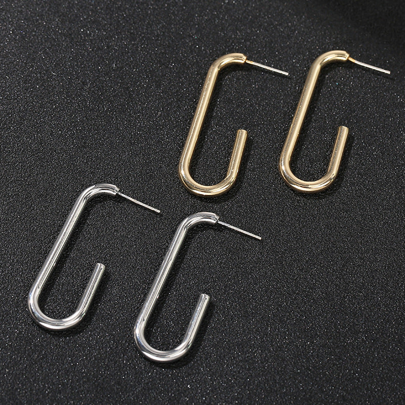 Wholesale  Luxury Geometric Ear Hook Earrings