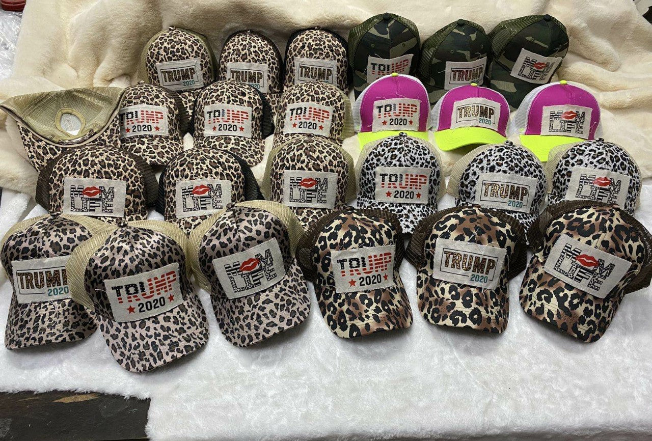 Wholesale Embroidered leopard print baseball cap