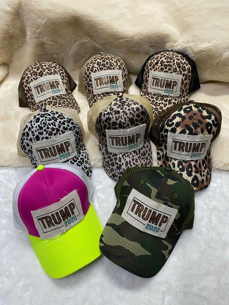 Wholesale Embroidered leopard print baseball cap