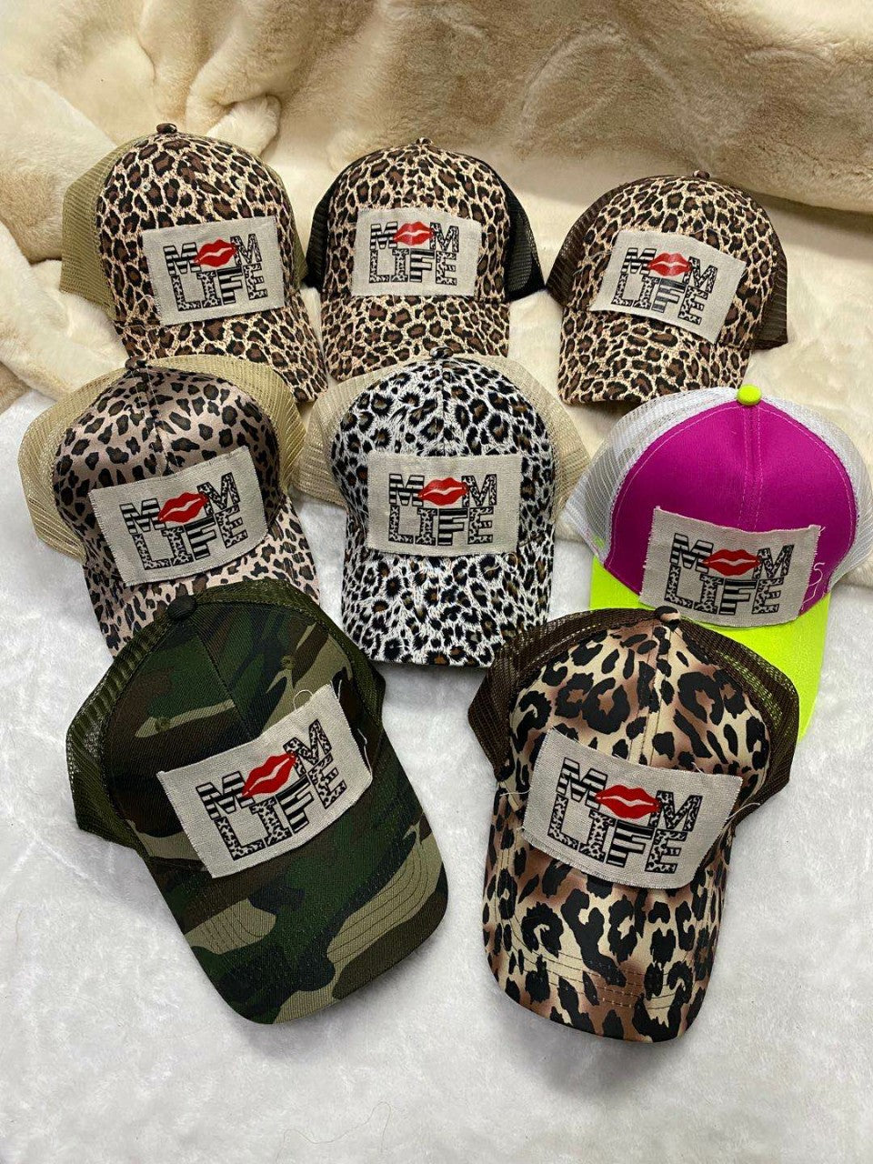Wholesale Embroidered leopard print baseball cap
