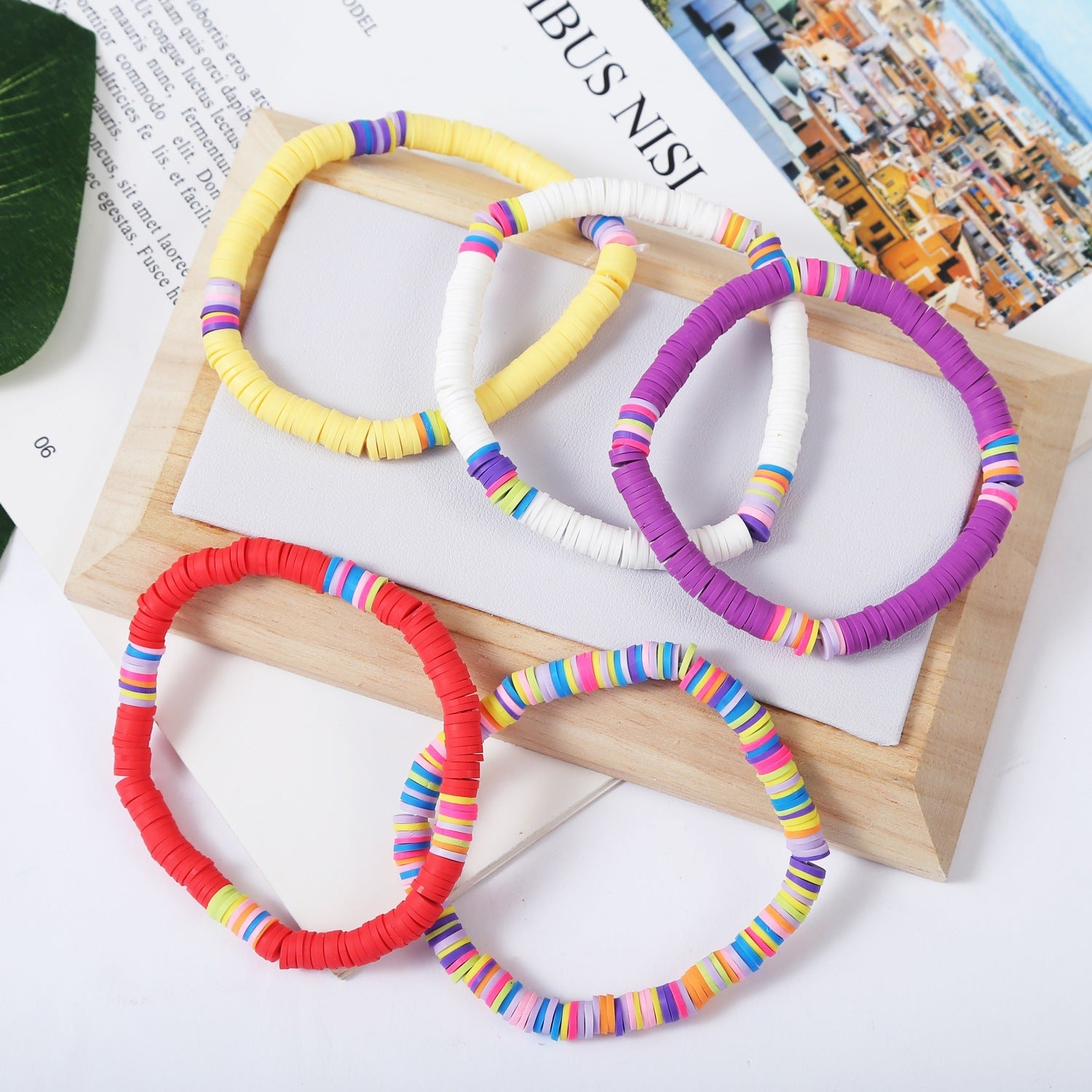 Wholesale Colorful Soft Clay Bracelet Bohemian ACC-BT-ManYi007