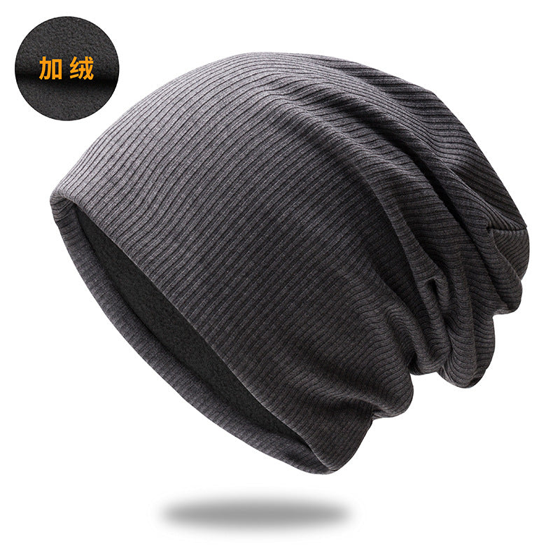 Wholesale Windproof Hat Solid Color Plus Velvet Knitted Hat Beanie ACC-HT-ChangHua005