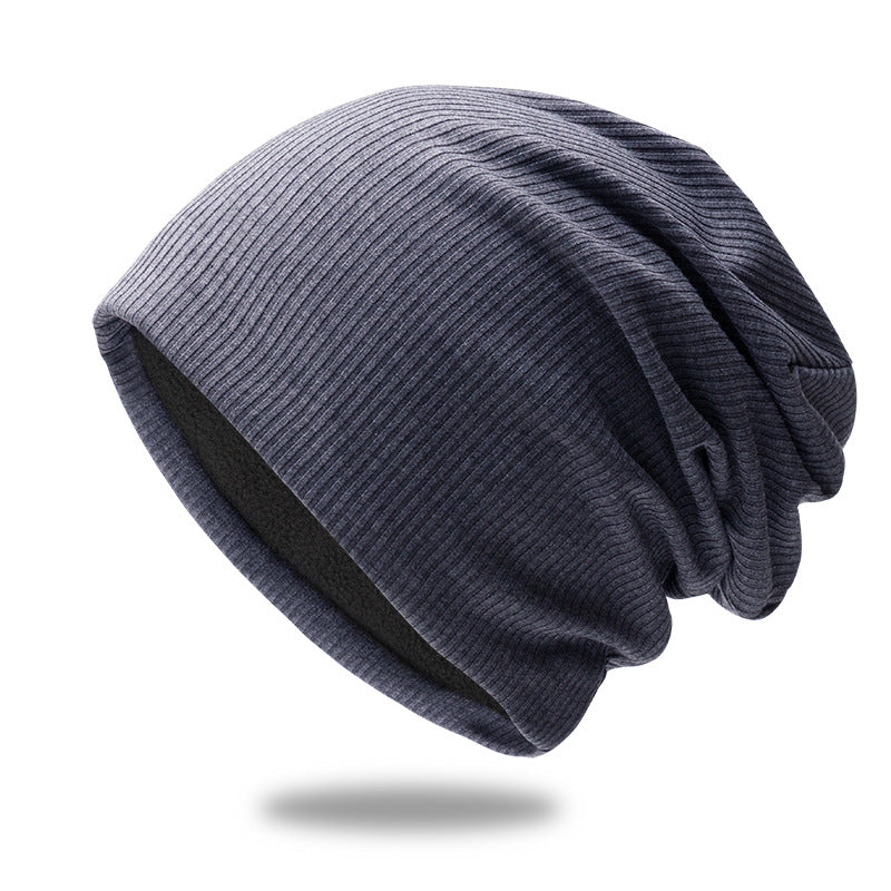 Wholesale Windproof Hat Solid Color Plus Velvet Knitted Hat Beanie ACC-HT-ChangHua005