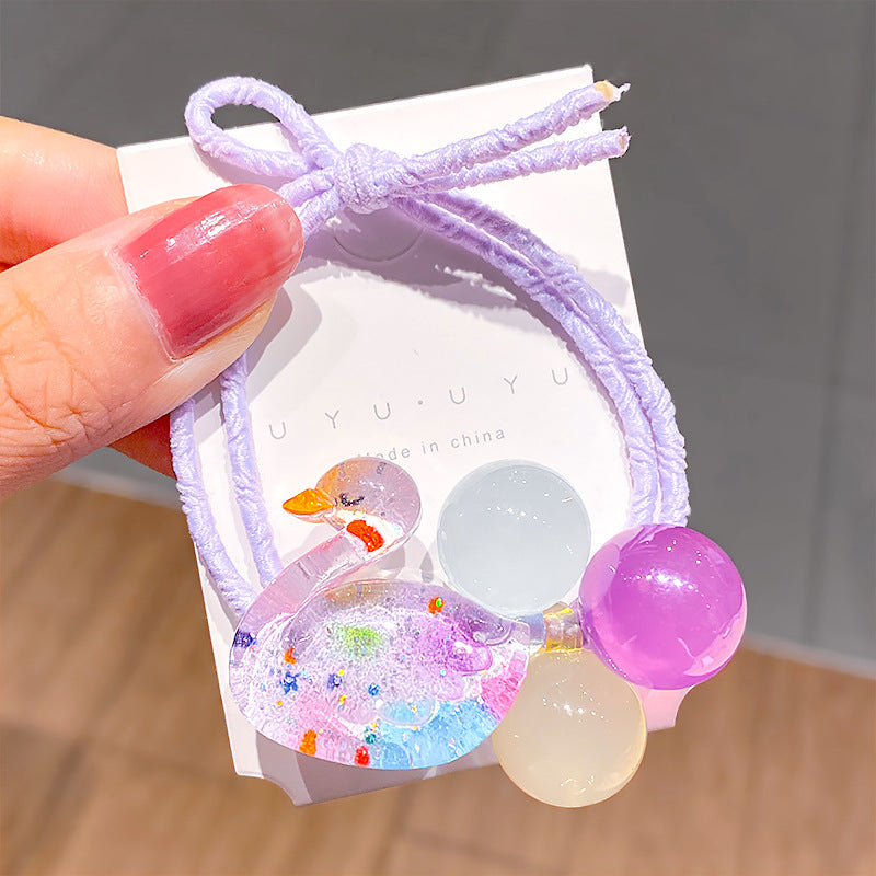 Wholesale 12pcs Candy Color Balls Crystal Kids Hair Scrunchies ACC-HS-Xinan001