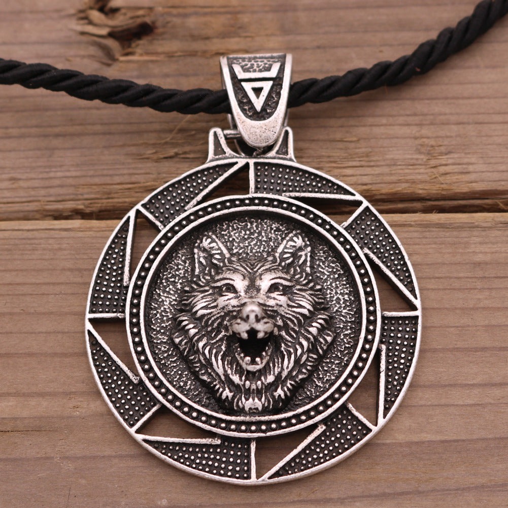 Wholesale Vintage Wolf Head Men's Necklaces ACC-NE-Hongg001