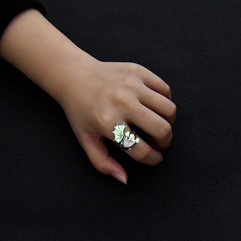 Wholesale retro Dragon opening adjustable alloy ring