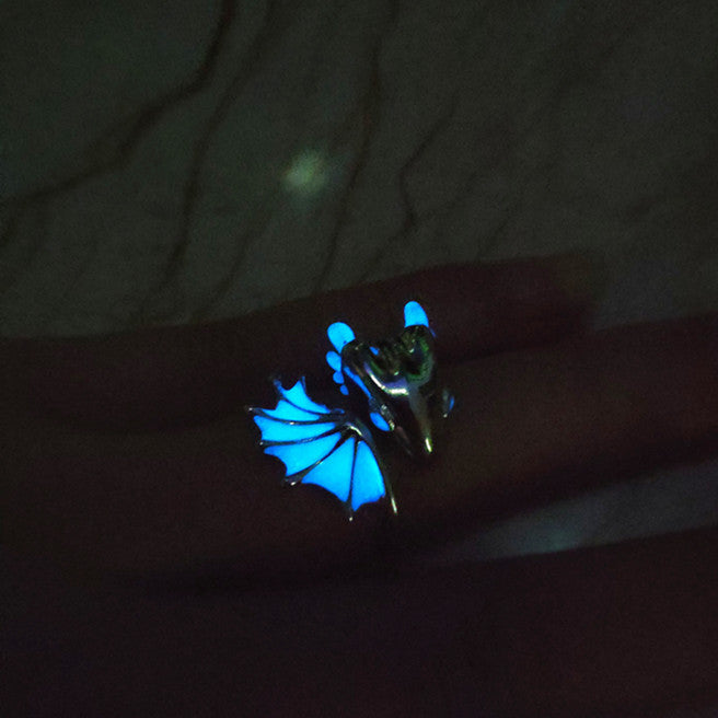 Wholesale retro Dragon opening adjustable alloy ring