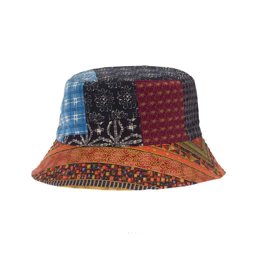 Wholesale Double-sided Ethnic Style Cashew Fisherman Hat Sun Hat Bucket Hat ACC-HT-HeiYang001