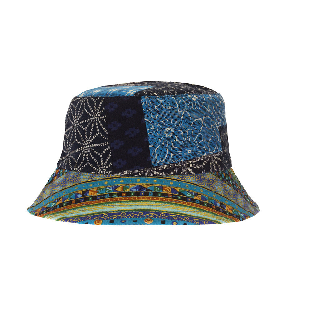 Wholesale Double-sided Ethnic Style Cashew Fisherman Hat Sun Hat Bucket Hat ACC-HT-HeiYang001