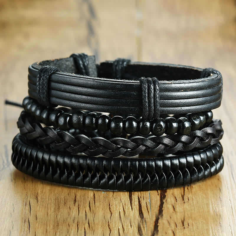 Wholesale Retro Braided Leather Bracelets