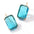 Wholesale  Color Transparent Square Zircon Earrings