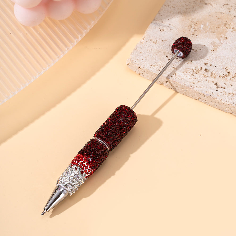 Wholesale Beadable Pens Clay Inlaid with Diamonds Plastic DIY Beaded Pens ACC-PN-ZhiYa002